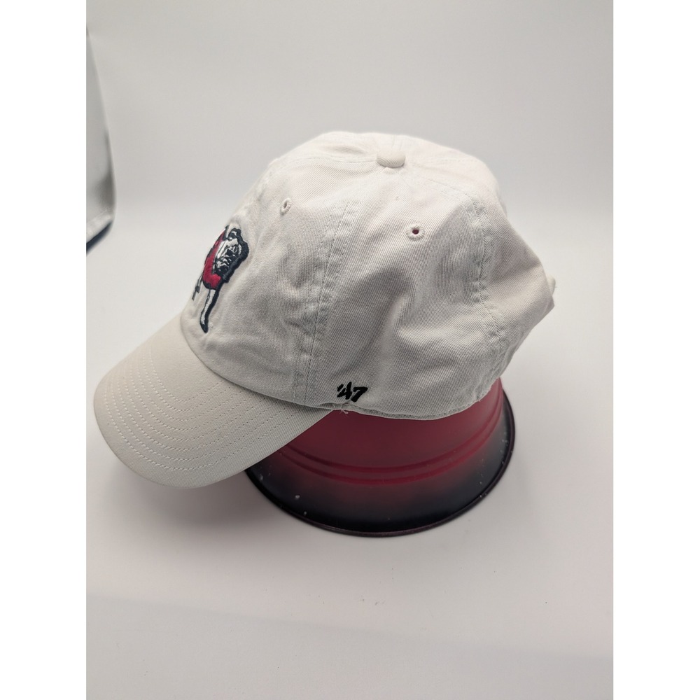 Georgia Bulldogs 47 Brand Clean Up Hat Gray UGA Mascot Adjustable Dad Cap - Picture 2 of 7